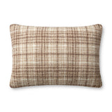 Chris Loves Julia x Loloi Beau Brown / Ivory 16'' x 26'' Cover w/Down Pillow