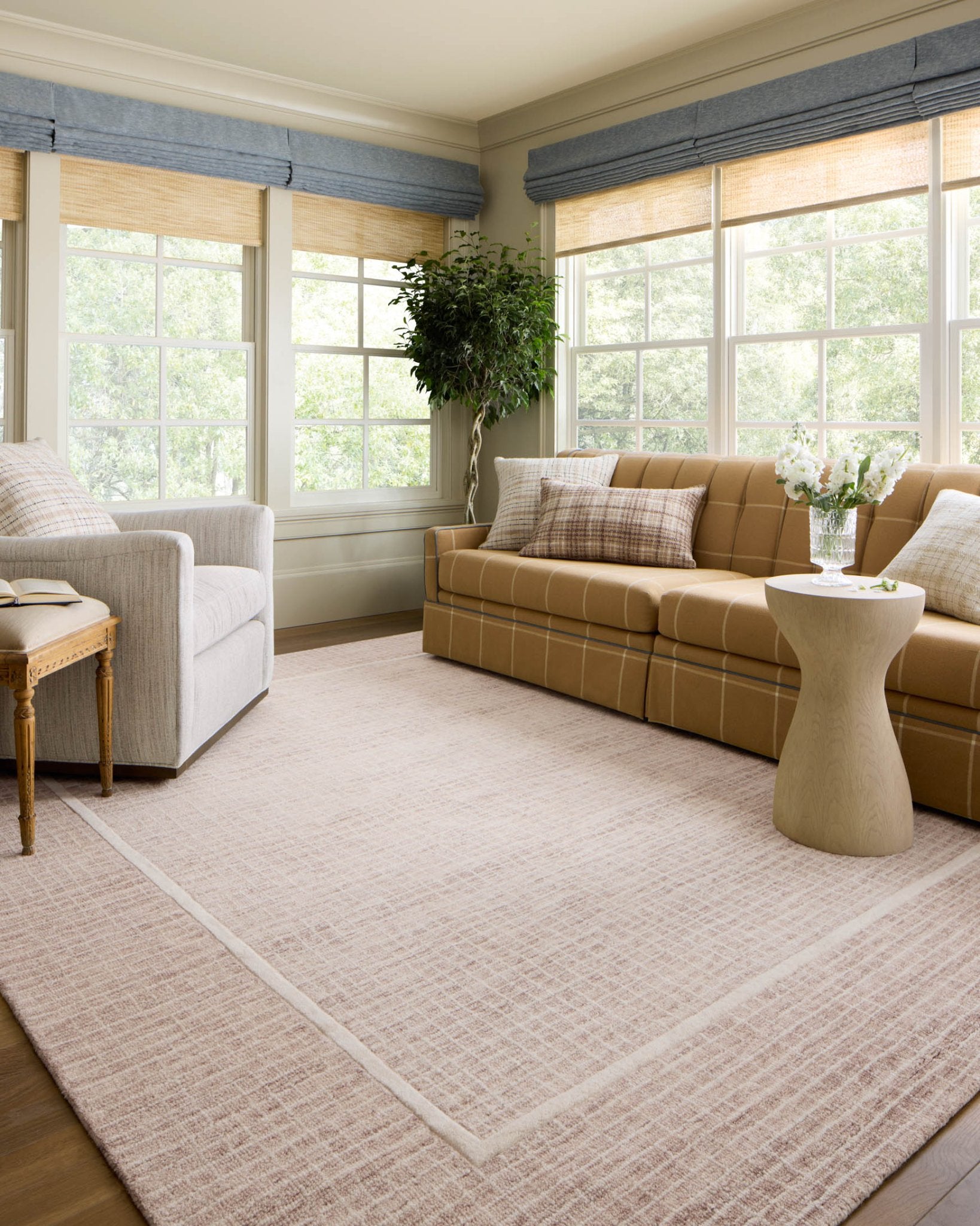 Chris Loves Julia x Loloi Briggs Blush / Ivory Rug White Cliff Studio Area Rugs