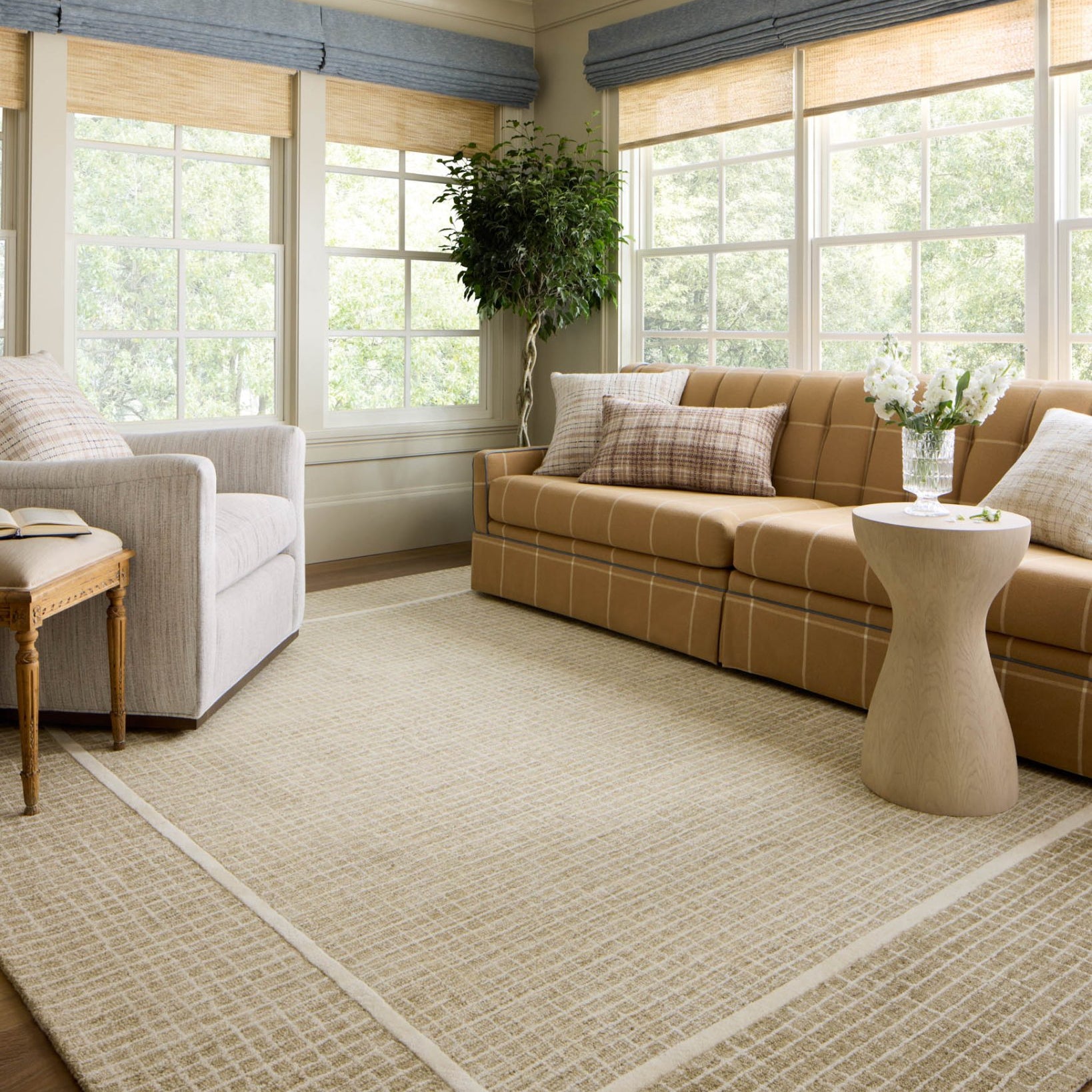 Chris Loves Julia x Loloi Briggs Wheat / Ivory Rug White Cliff Studio Area Rugs