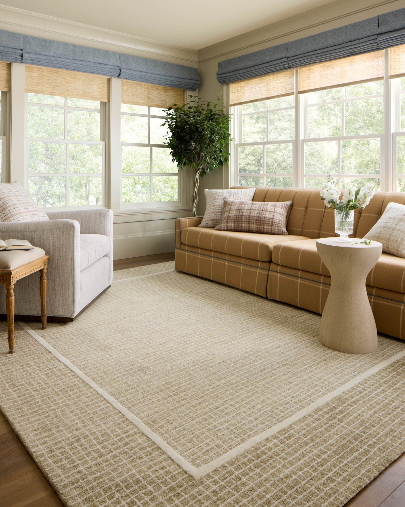 Chris Loves Julia x Loloi Briggs Wheat / Ivory Rug White Cliff Studio Area Rugs