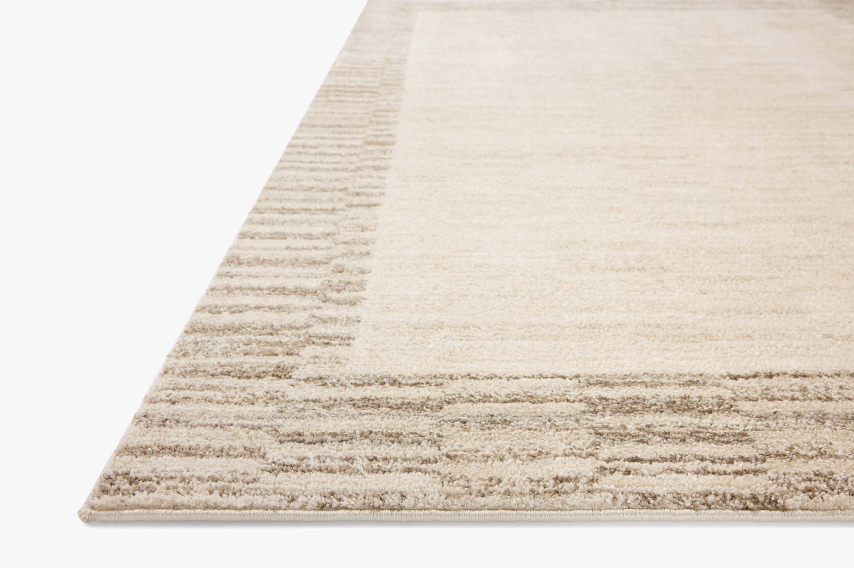 Chris Loves Julia x Loloi Calvin Ivory / Pebble Rug White Cliff Studio Area Rugs