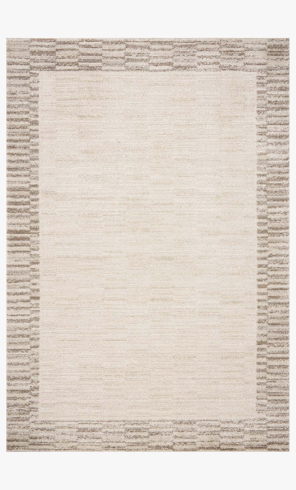 Chris Loves Julia x Loloi Calvin Ivory / Pebble Rug White Cliff Studio Area Rugs