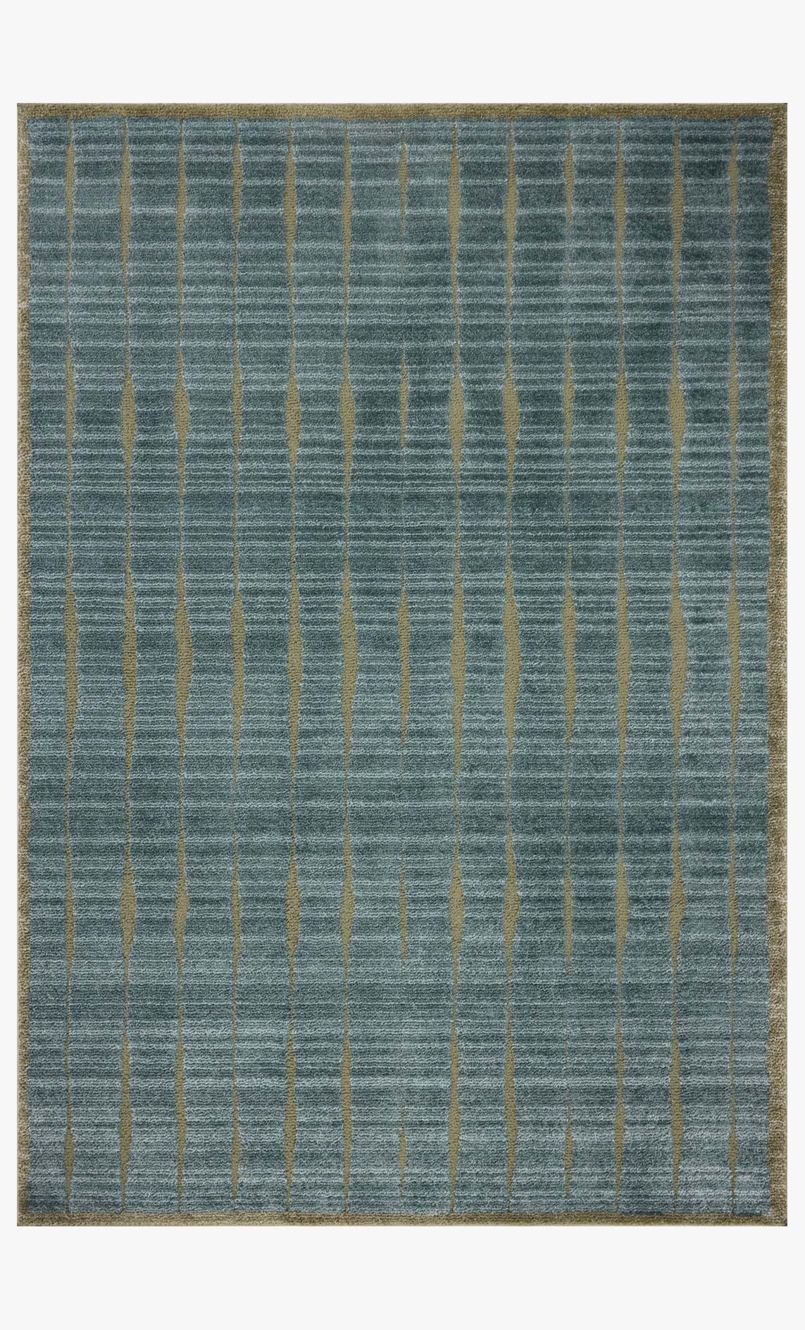 Chris Loves Julia x Loloi Calvin Ocean / Olive Rug White Cliff Studio Area Rugs