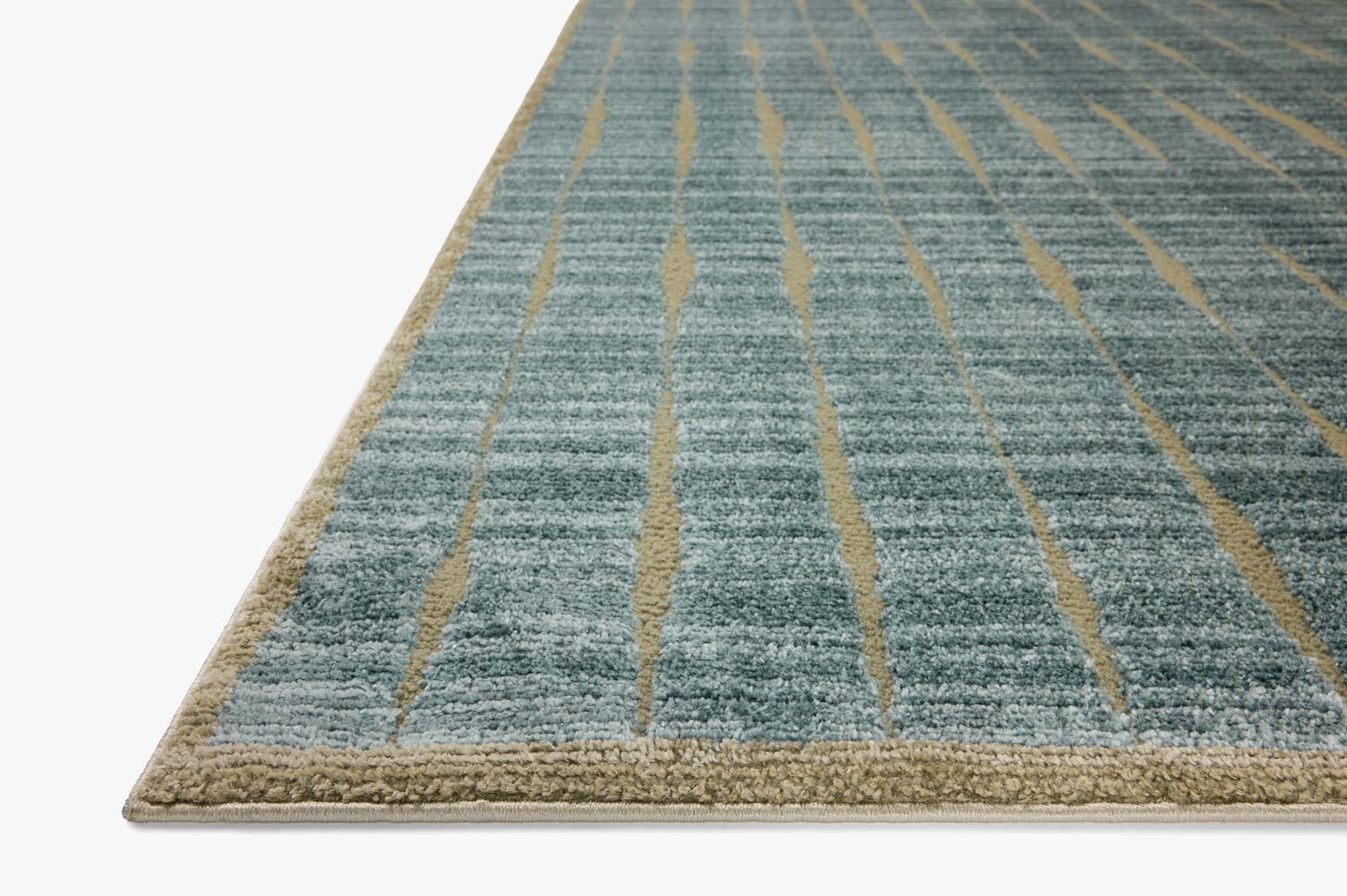 Chris Loves Julia x Loloi Calvin Ocean / Olive Rug White Cliff Studio Area Rugs
