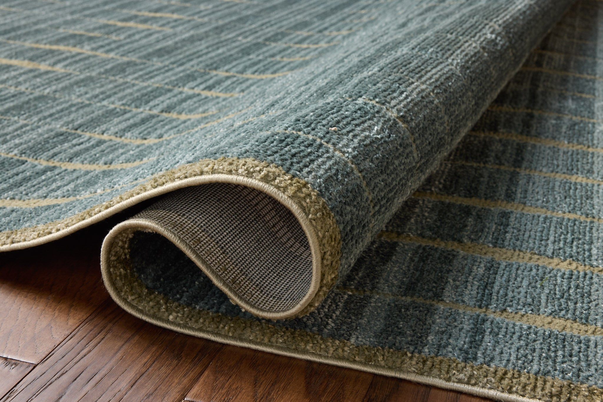 Chris Loves Julia x Loloi Calvin Ocean / Olive Rug White Cliff Studio Area Rugs