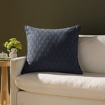 Chris Loves Julia x Loloi Cary Blue 26'' x 26'' Pillow White Cliff Studio Throw Pillows