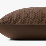 Chris Loves Julia x Loloi Cary Brown 26'' x 26'' Pillow White Cliff Studio Throw Pillows