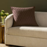 Chris Loves Julia x Loloi Cary Brown 26'' x 26'' Pillow White Cliff Studio Throw Pillows