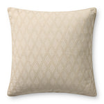 Chris Loves Julia x Loloi Cary Ivory 26'' x 26'' Pillow Cover Only White Cliff Studio Throw Pillows