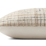 Chris Loves Julia x Loloi Cricket Beige / Black 22'' x 22'' Cover w/Down Pillow White Cliff Studio Throw Pillows