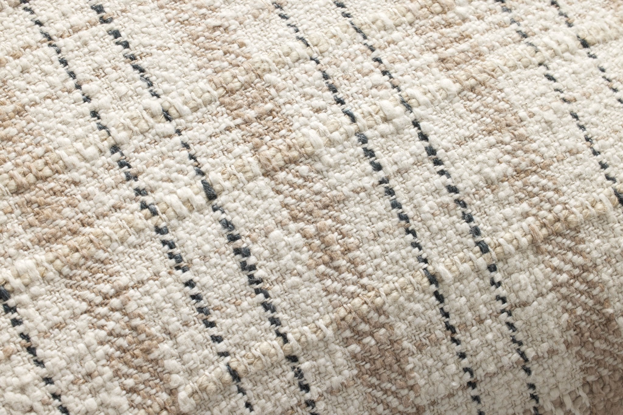 Chris Loves Julia x Loloi Cricket Beige / Black 22'' x 22'' Cover w/Down Pillow White Cliff Studio Throw Pillows