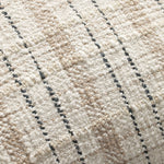 Chris Loves Julia x Loloi Cricket Beige / Black 22'' x 22'' Cover w/Down Pillow White Cliff Studio Throw Pillows