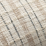 Chris Loves Julia x Loloi Cricket Beige / Black 22'' x 22'' Cover w/Down Pillow White Cliff Studio Throw Pillows