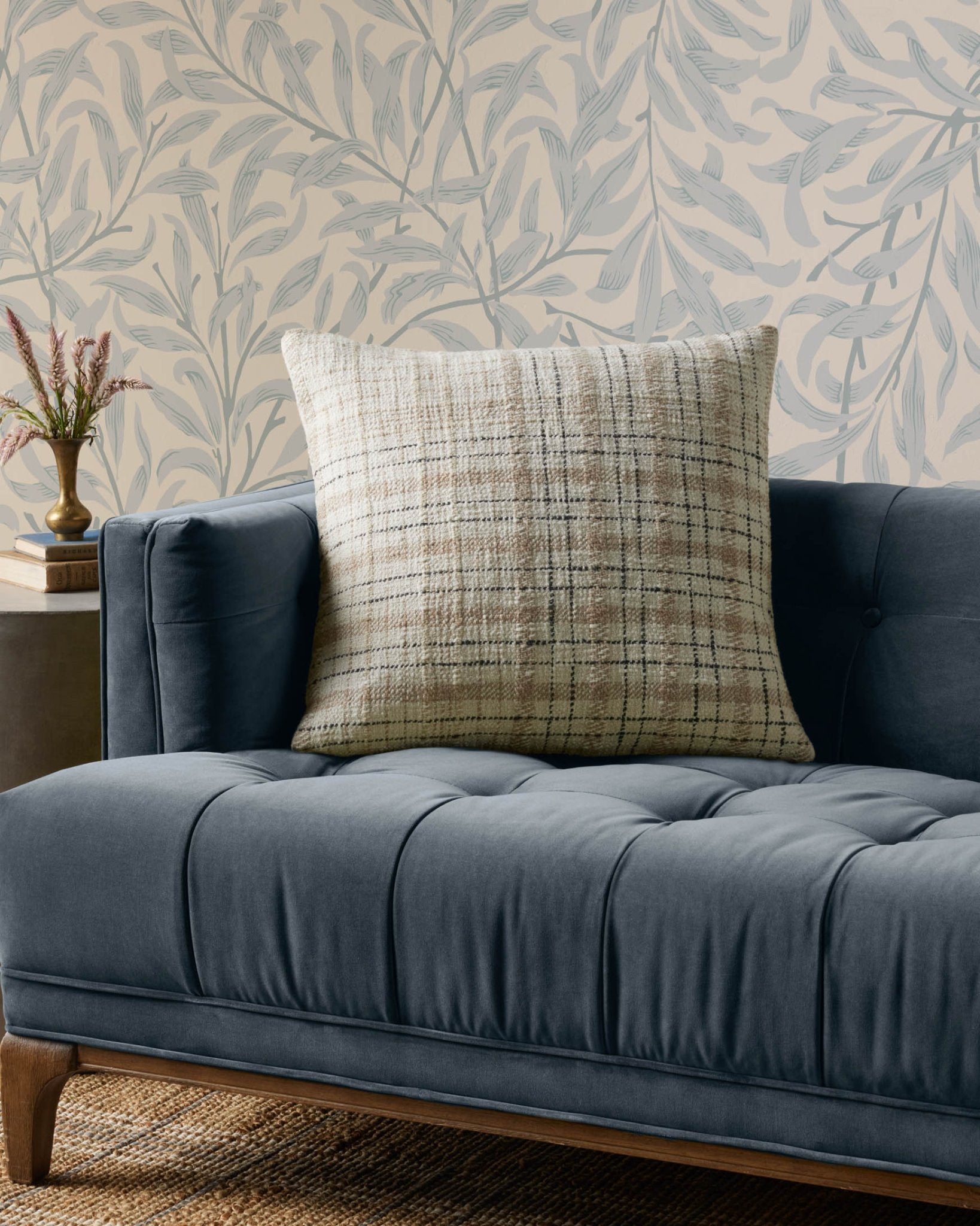 Chris Loves Julia x Loloi Cricket Beige / Black Pillow White Cliff Studio Throw Pillows