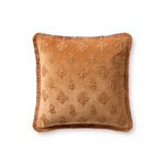 Chris Loves Julia x Loloi Darla Clay 18'' x 18'' Pillow Cover Only White Cliff Studio Throw Pillows