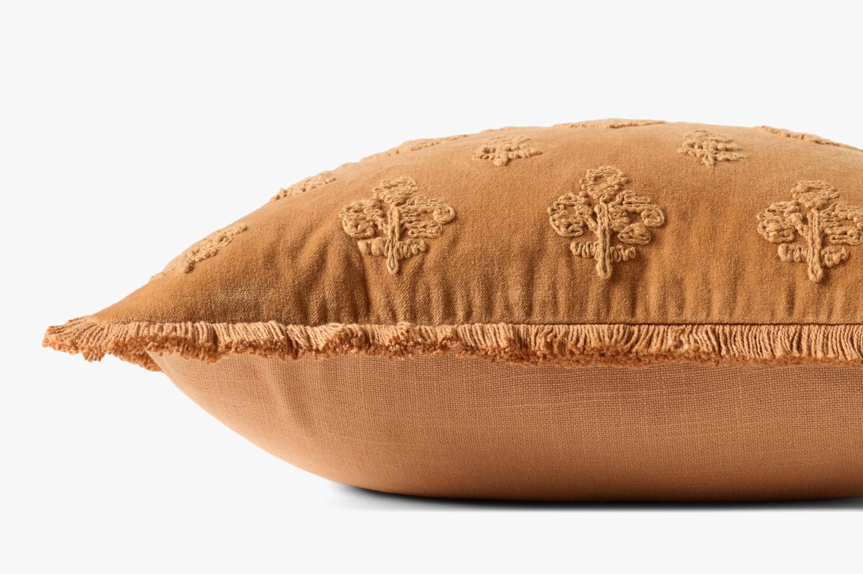 Chris Loves Julia x Loloi Darla Clay 18'' x 18'' Pillow White Cliff Studio Throw Pillows
