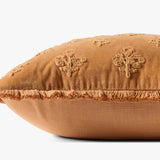 Chris Loves Julia x Loloi Darla Clay 18'' x 18'' Pillow White Cliff Studio Throw Pillows