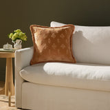 Chris Loves Julia x Loloi Darla Clay 18'' x 18'' Pillow White Cliff Studio Throw Pillows