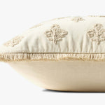 Chris Loves Julia x Loloi Darla Ivory 18'' x 18'' Pillow White Cliff Studio Throw Pillows