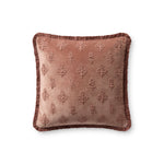 Chris Loves Julia x Loloi Darla Mauve 18'' x 18'' Pillow Cover Only White Cliff Studio Throw Pillows