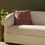 Chris Loves Julia x Loloi Darla Mauve 18'' x 18'' Pillow White Cliff Studio Throw Pillows