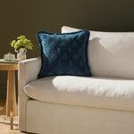 Chris Loves Julia x Loloi Darla Navy 18'' x 18'' Pillow White Cliff Studio Throw Pillows