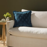 Chris Loves Julia x Loloi Darla Navy 18'' x 18'' Pillow White Cliff Studio Throw Pillows