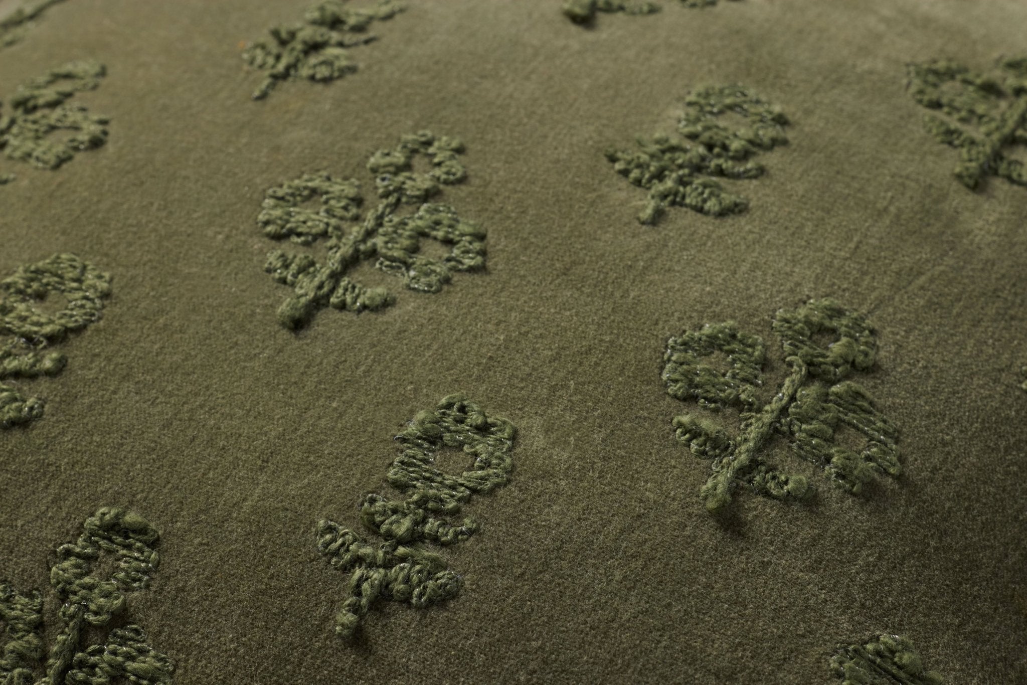 Chris Loves Julia x Loloi Darla Olive 18'' x 18'' Cover Only White Cliff Studio Throw Pillows