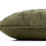 Chris Loves Julia x Loloi Darla Olive 18'' x 18'' Cover Only White Cliff Studio Throw Pillows