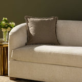Chris Loves Julia x Loloi Dinah Chocolate 18'' x 18'' Pillow White Cliff Studio Throw Pillows