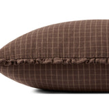 Chris Loves Julia x Loloi Dinah Chocolate / Latte 16'' x 26'' Pillow