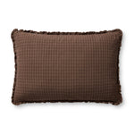 Chris Loves Julia x Loloi Dinah Chocolate / Latte 16'' x 26'' Pillow