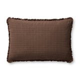 Chris Loves Julia x Loloi Dinah Chocolate / Latte 16'' x 26'' Pillow