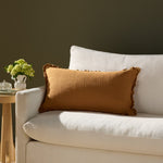 Chris Loves Julia x Loloi Dinah Clay 16'' x 26'' Pillow White Cliff Studio Throw Pillows