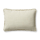 Chris Loves Julia x Loloi Dinah Ivory / Moss 16'' x 26'' Cover w/Down Pillow