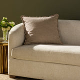 Chris Loves Julia x Loloi Dinah Mushroom 22'' x 22'' Pillow White Cliff Studio Throw Pillows