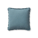 Chris Loves Julia x Loloi Dinah Ocean / Blue 18'' x 18'' Cover w/Down Pillow White Cliff Studio Throw Pillows