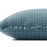 Chris Loves Julia x Loloi Dinah Ocean / Blue 18'' x 18'' Cover w/Down Pillow White Cliff Studio Throw Pillows