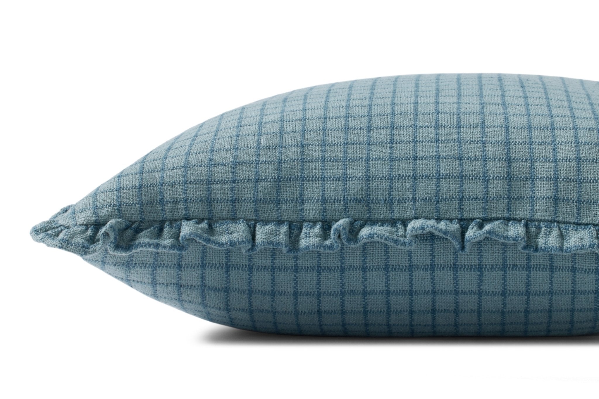 Chris Loves Julia x Loloi Dinah Ocean / Blue 18'' x 18'' Cover w/Down Pillow White Cliff Studio Throw Pillows