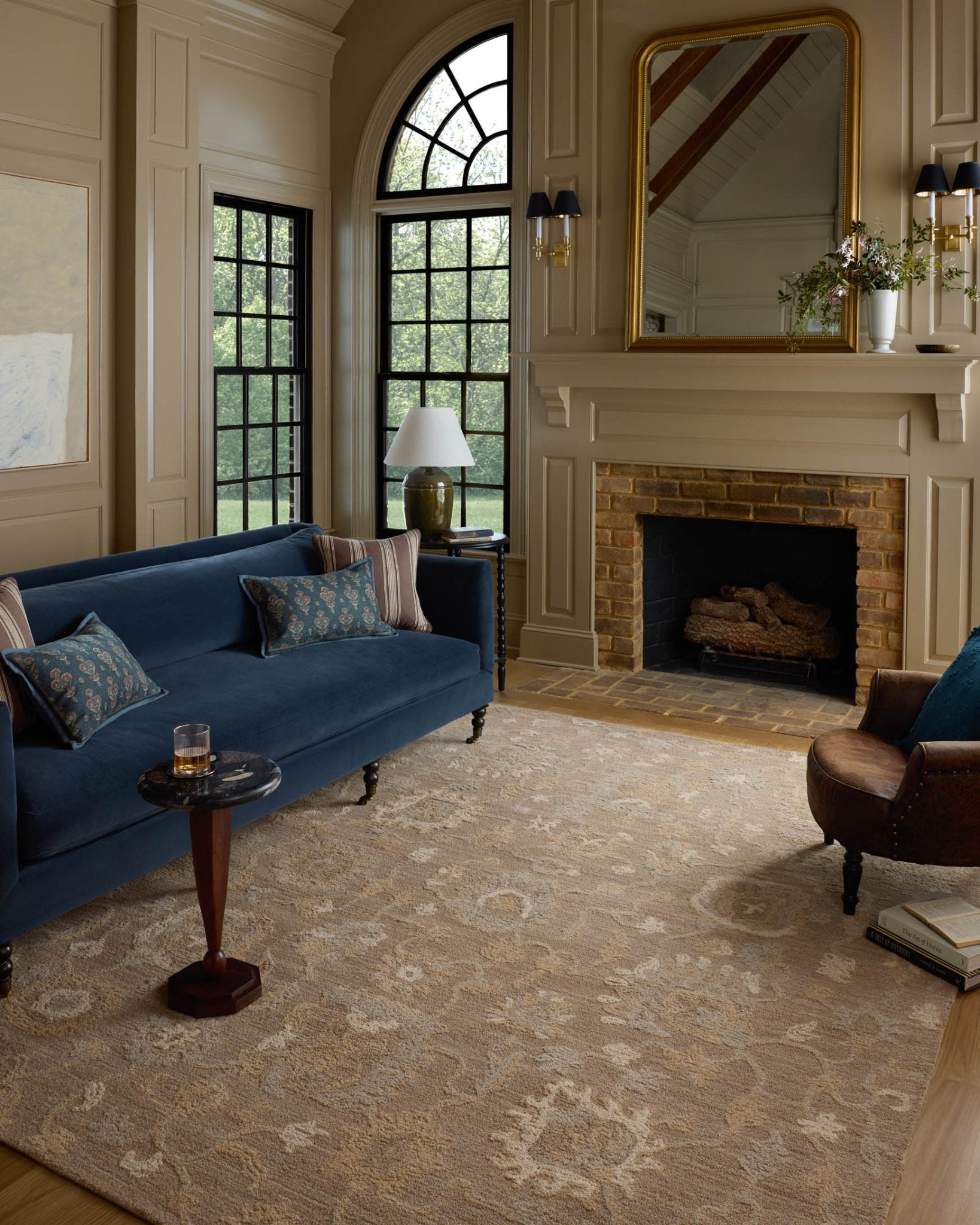 Chris Loves Julia x Loloi Dorothea Bark / Stone Rug White Cliff Studio Area Rugs