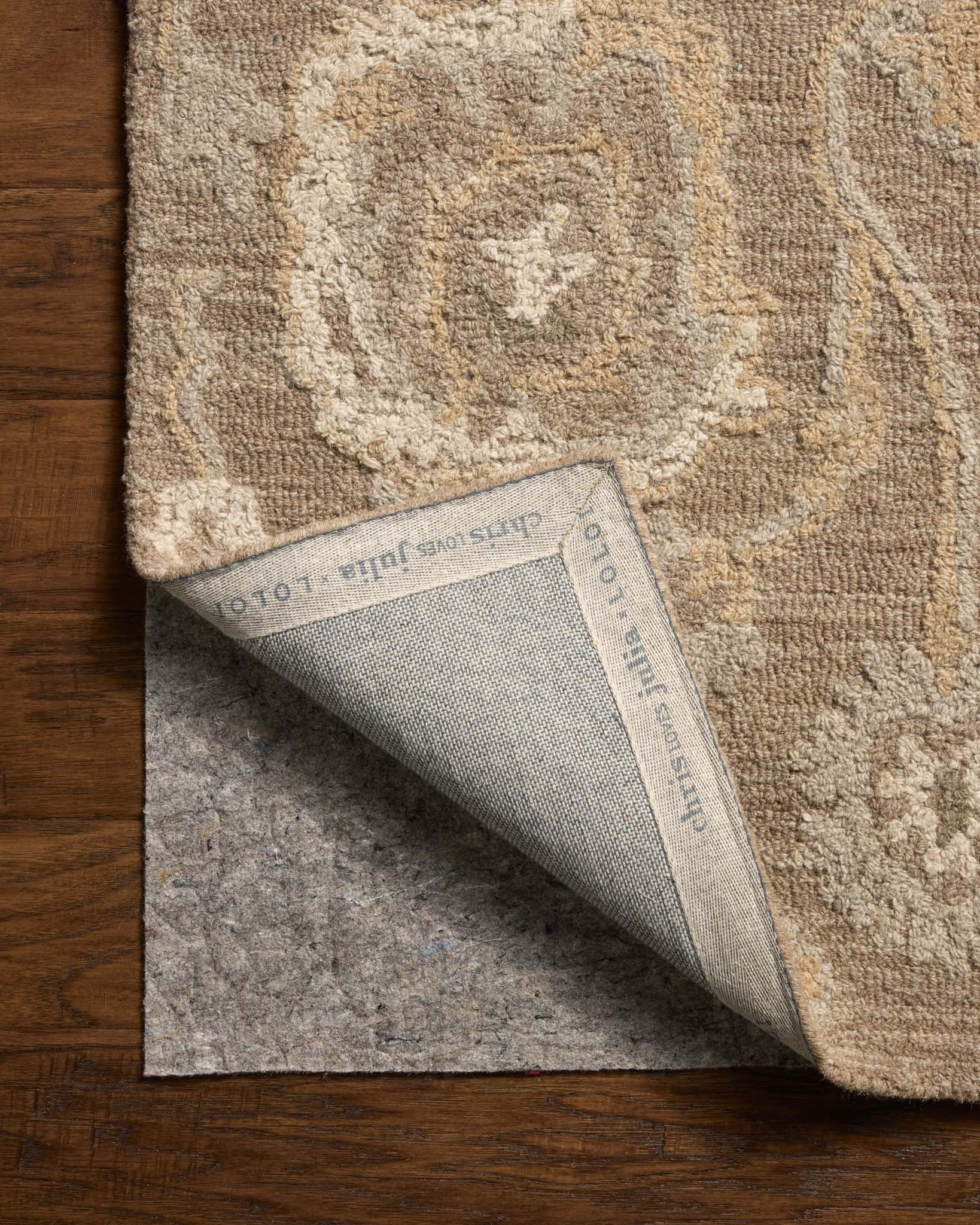 Chris Loves Julia x Loloi Dorothea Bark / Stone Rug White Cliff Studio Area Rugs