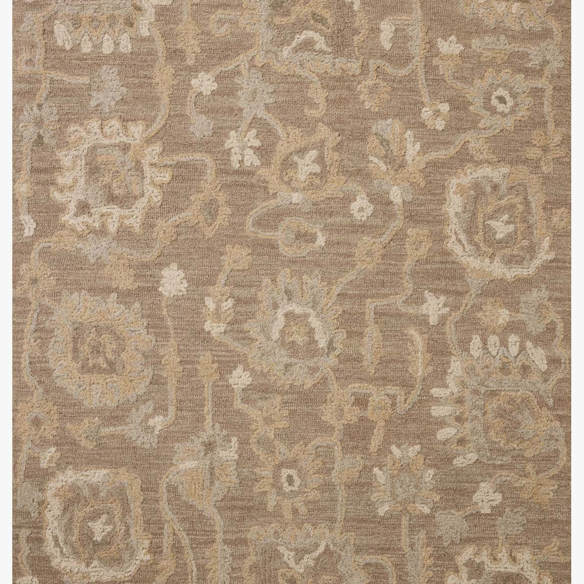 Chris Loves Julia x Loloi Dorothea Bark / Stone Rug White Cliff Studio Area Rugs