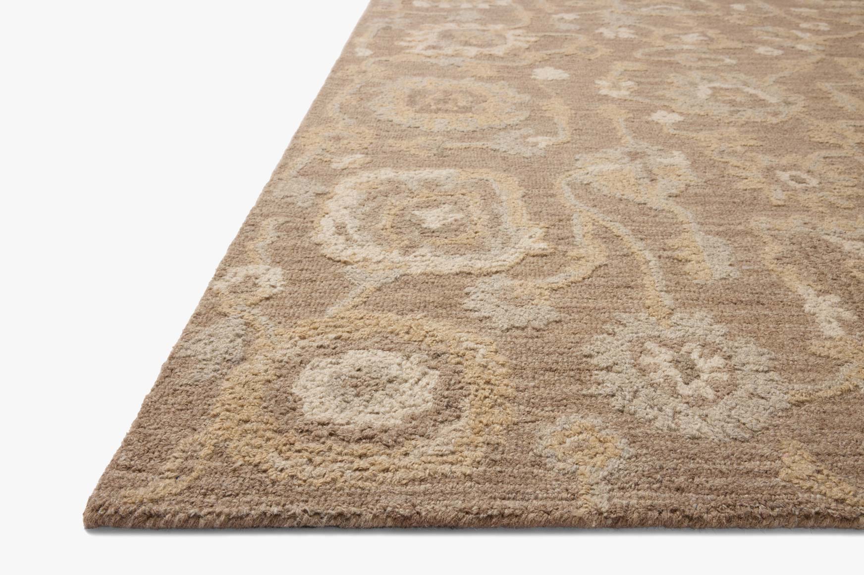 Chris Loves Julia x Loloi Dorothea Bark / Stone Rug White Cliff Studio Area Rugs