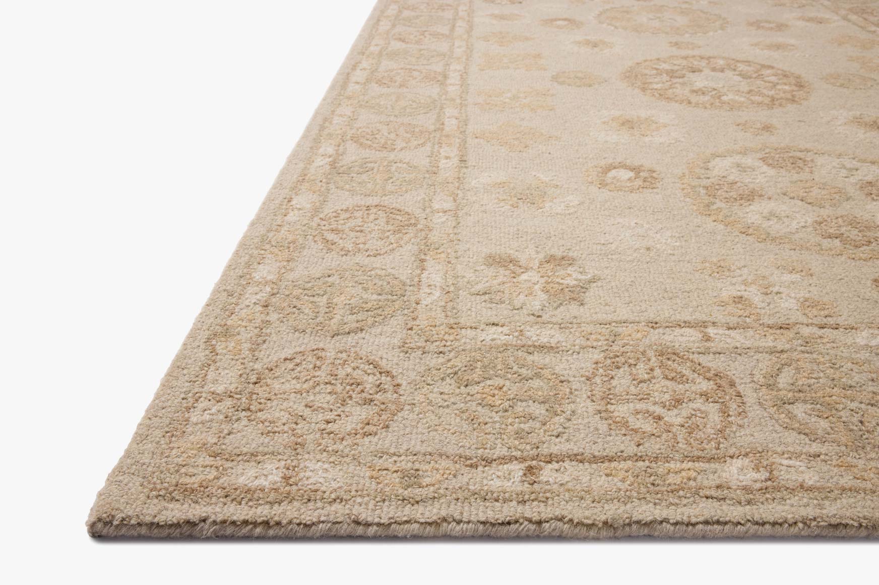 Chris Loves Julia x Loloi Dorothea Dove / Natural Rug White Cliff Studio Area Rugs