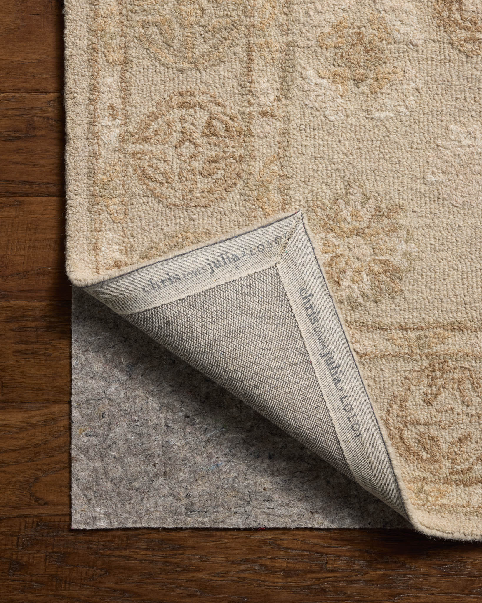 Chris Loves Julia x Loloi Dorothea Dove / Natural Rug White Cliff Studio Area Rugs