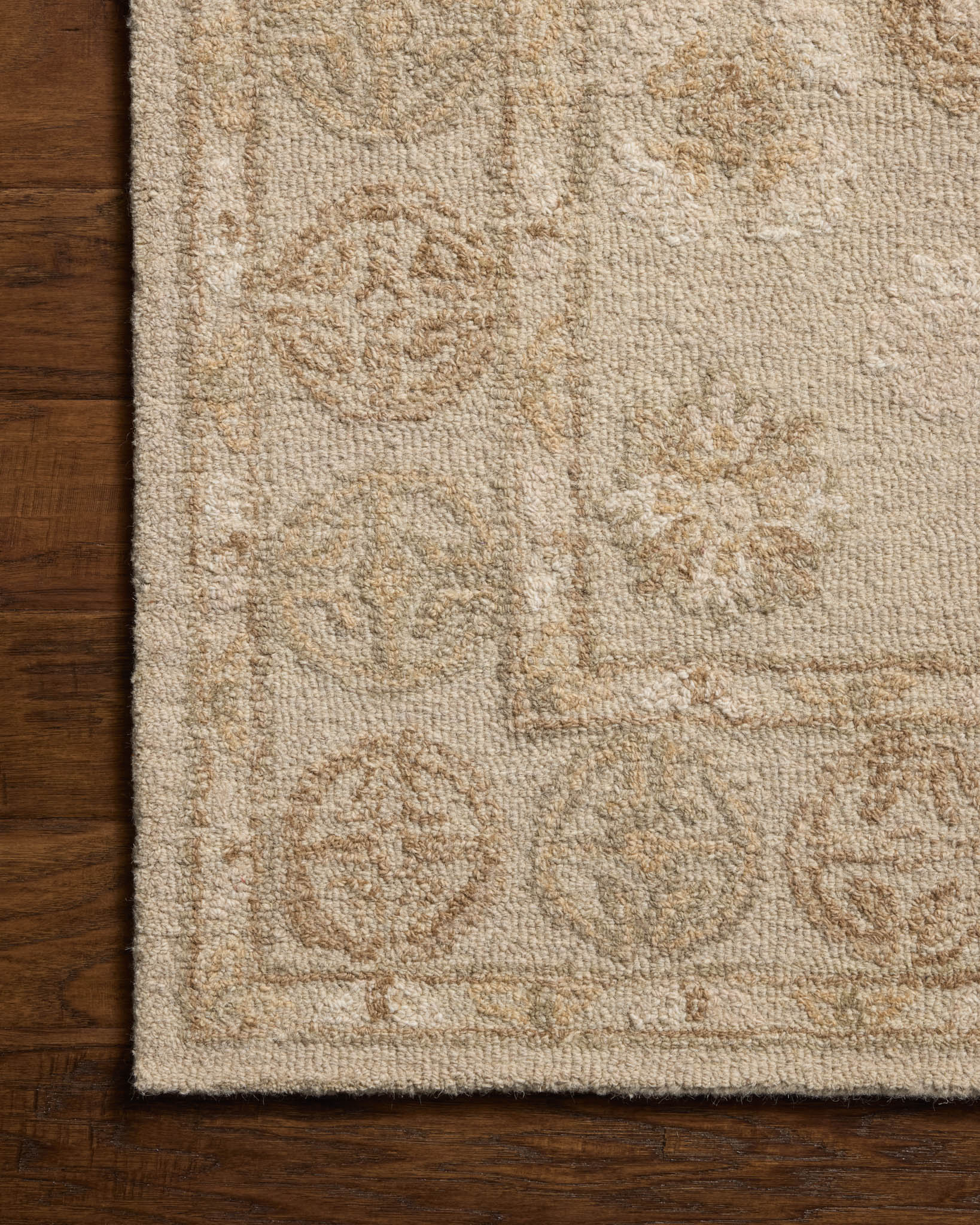 Chris Loves Julia x Loloi Dorothea Dove / Natural Rug White Cliff Studio Area Rugs