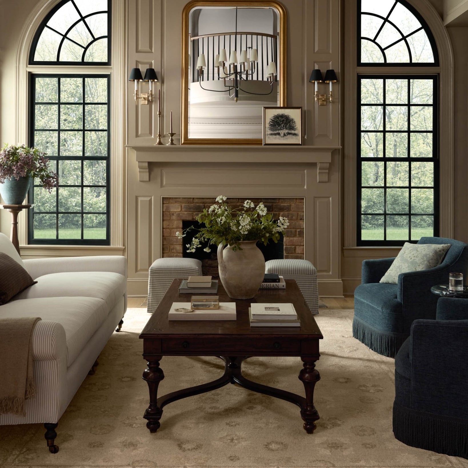 Chris Loves Julia x Loloi Dorothea Dove / Natural Rug White Cliff Studio Area Rugs