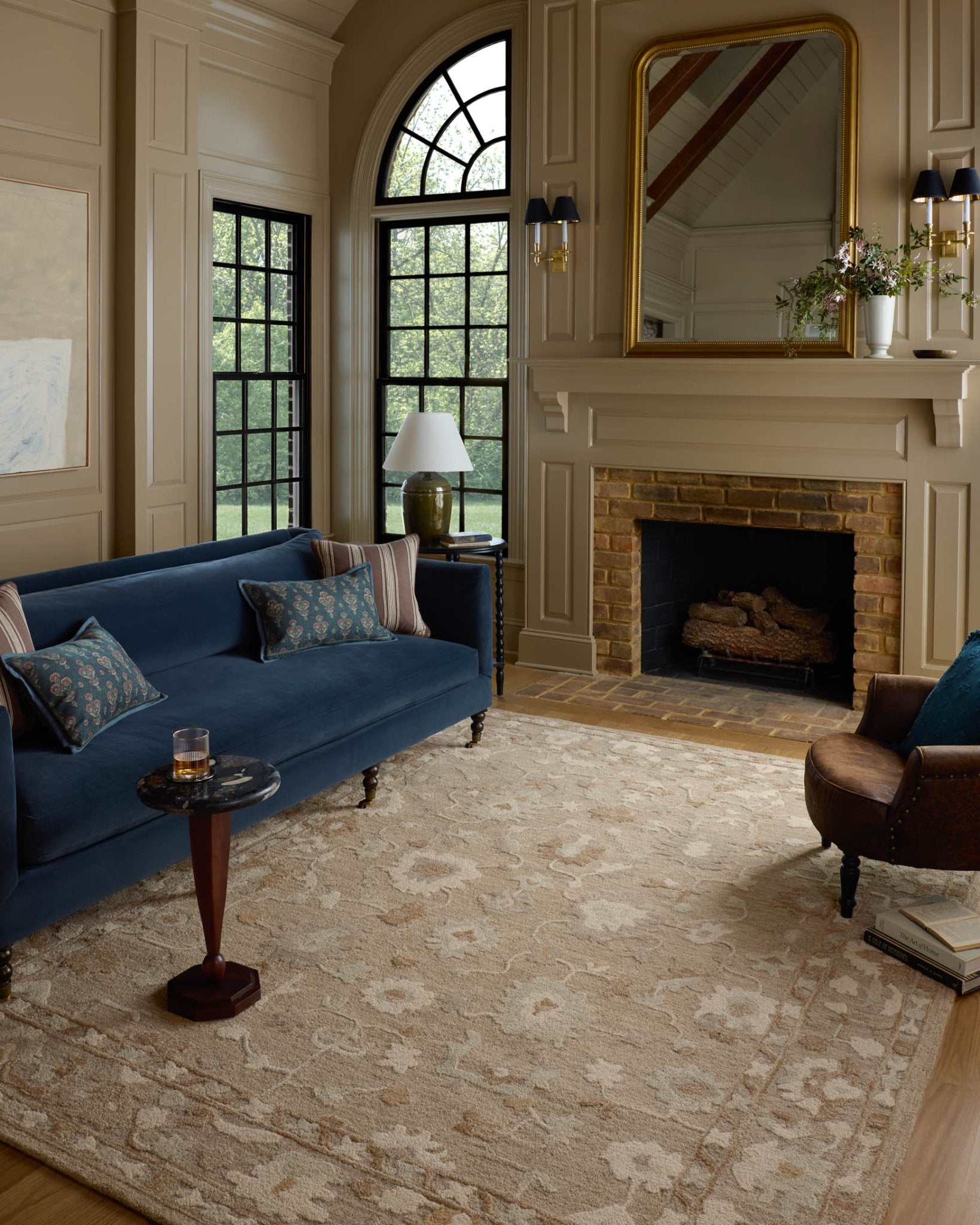 Chris Loves Julia x Loloi Dorothea Khaki / Dove Rug White Cliff Studio Area Rugs