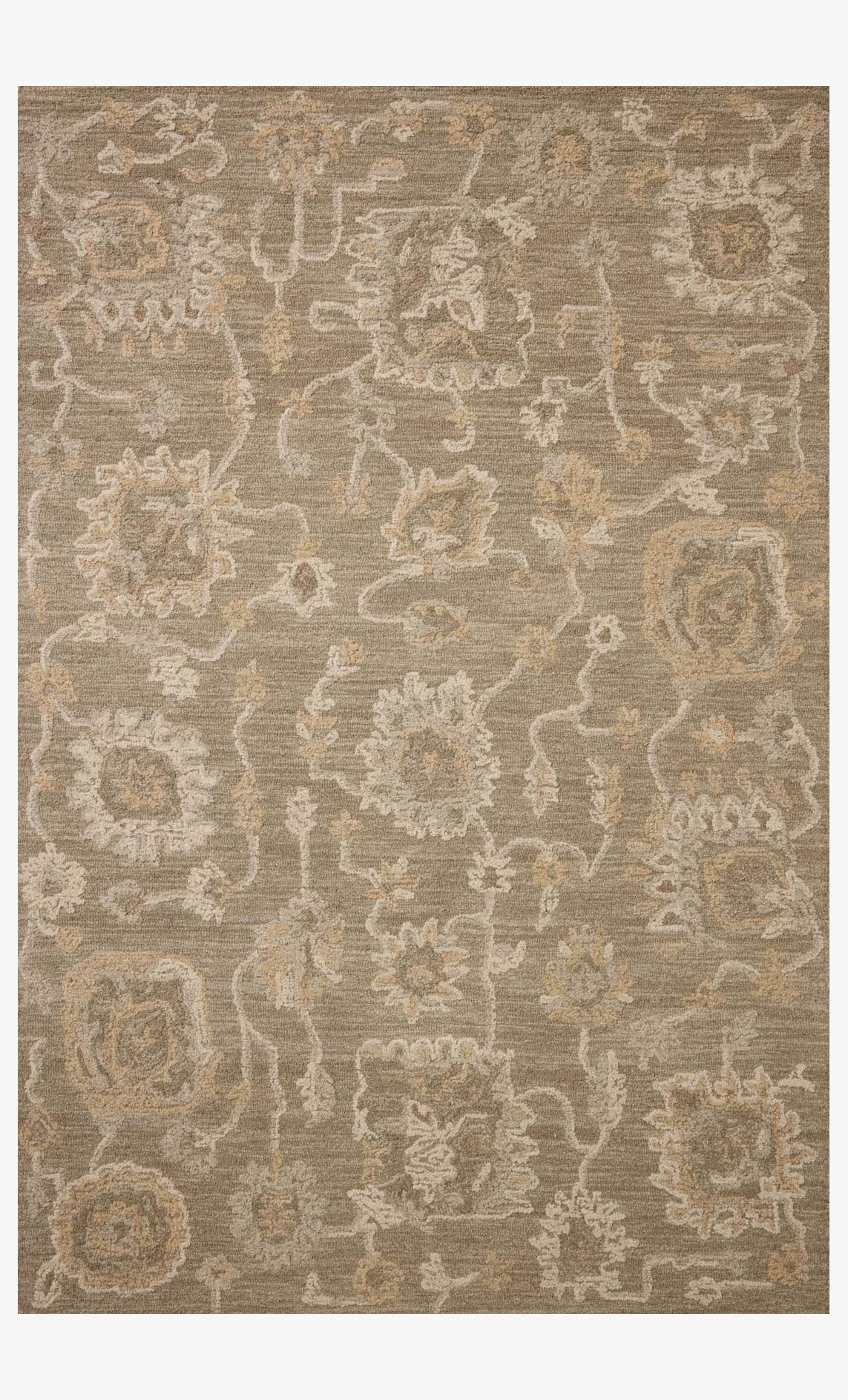 Chris Loves Julia x Loloi Dorothea Oak / Natural Rug White Cliff Studio Area Rugs