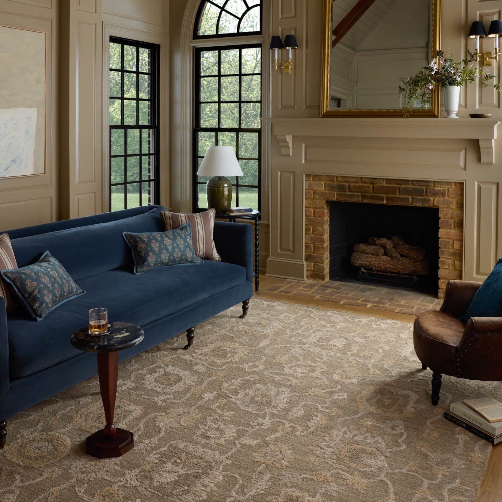Chris Loves Julia x Loloi Dorothea Oak / Natural Rug White Cliff Studio Area Rugs